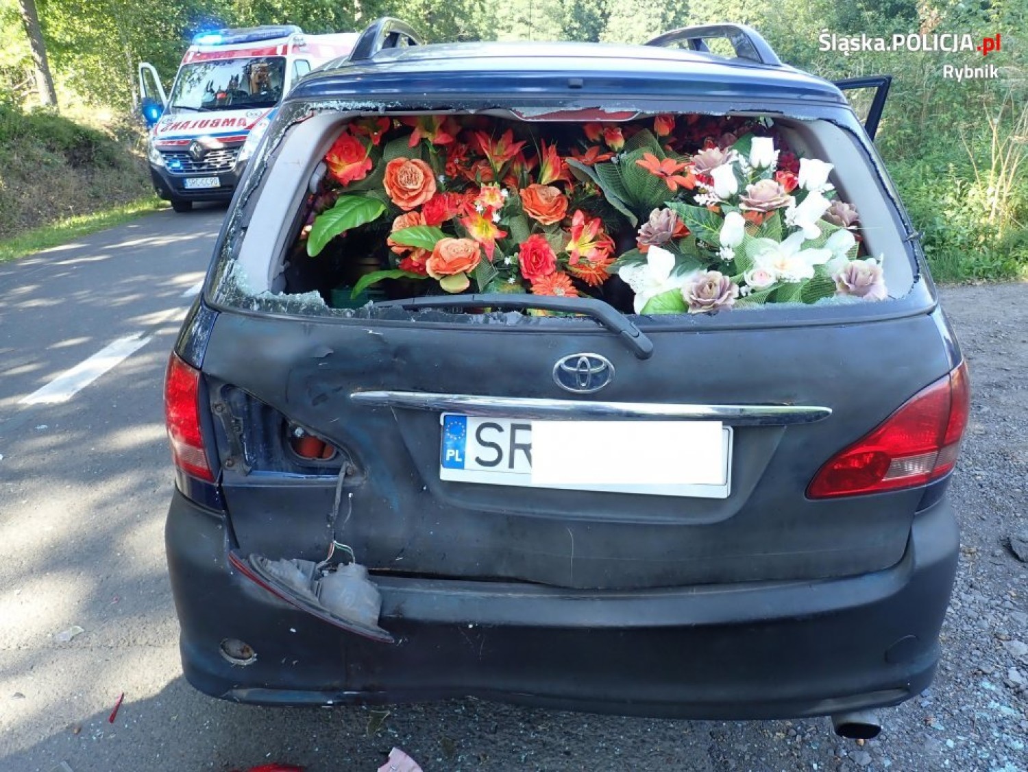 Wypadek motorowerzysty w Lyskach. Trafił do szpitala