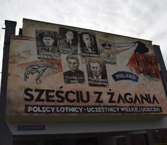 W Żaganiu odsłonięto mural polskich uczestników Wielkiej Ucieczki!
