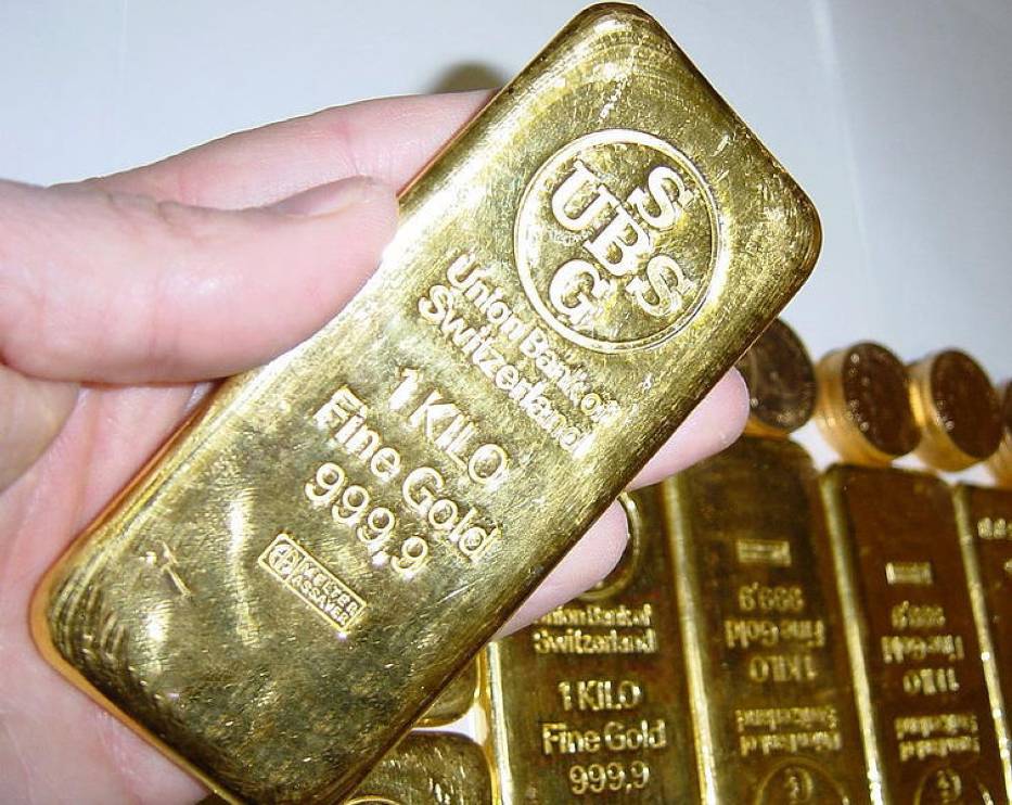 Jednokilogramowe sztabki złota