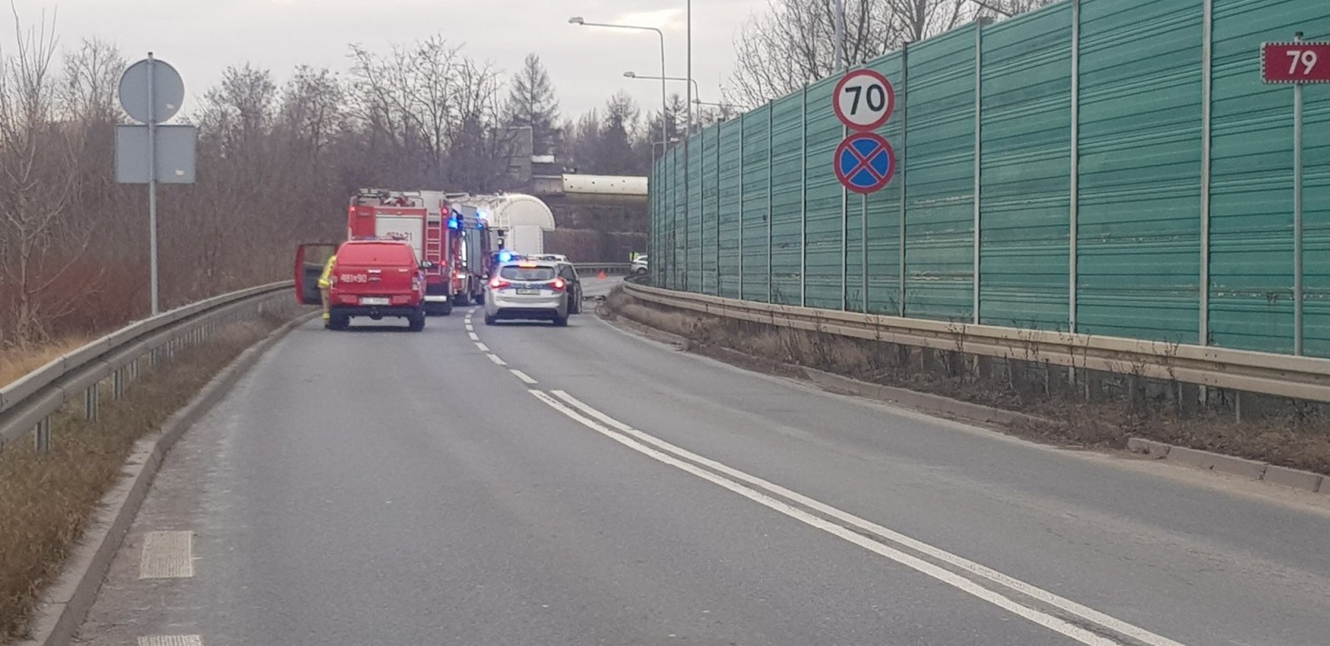 Wypadek na DK 79 w Jaworznie