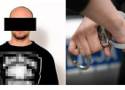 Policja w drzwiach, a on hop przez okno