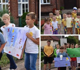 SP z Wytomyśla zorganizowała barwny marsz. Dzieci zwróciły uwagę na oszczędzanie! 