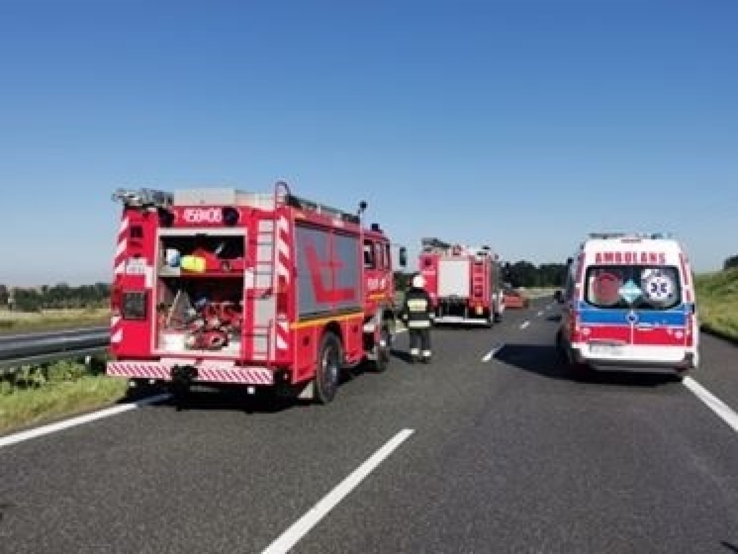 Wypadek na A4 w Rudzińcu