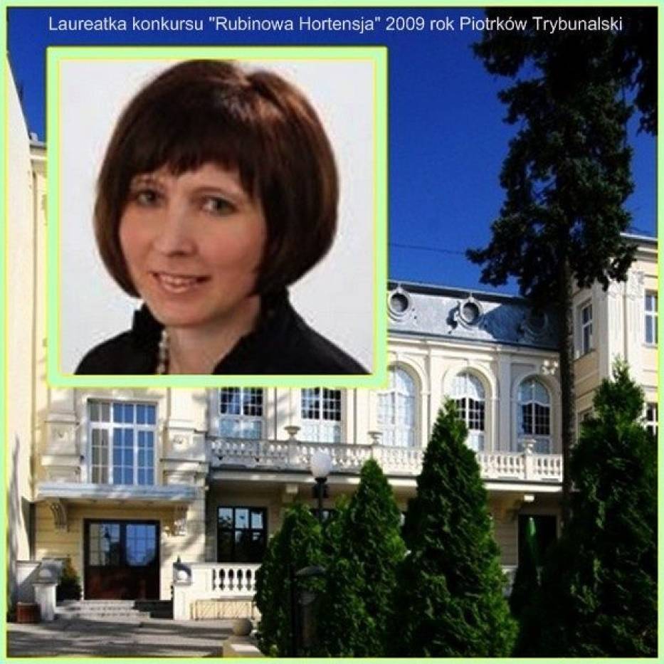 Małgorzata Pietrzak laureatka konkursu "Rubinowa Hortensja" Piotrków Trybunalski 2009 rok
