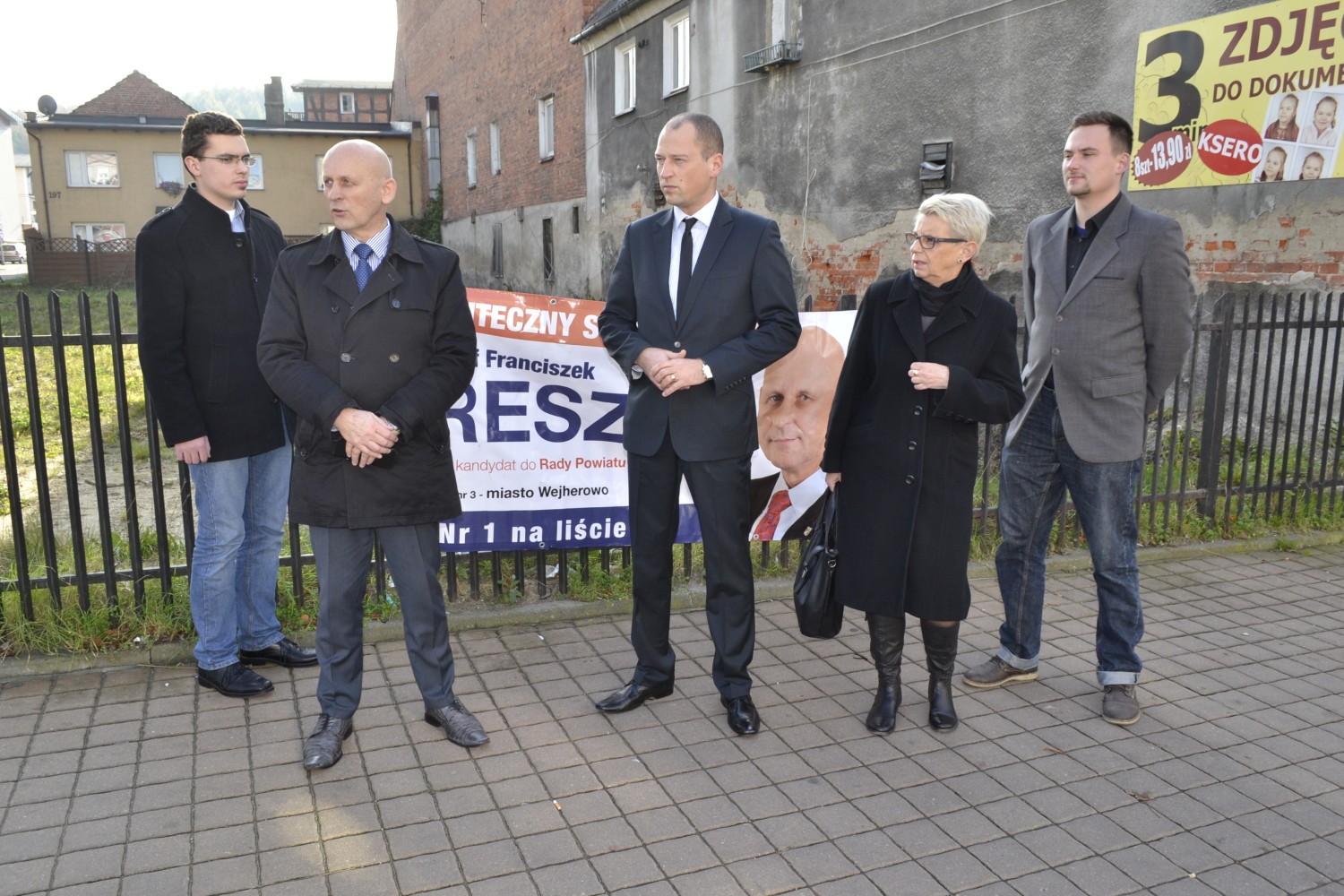 zniszczono banery wyborcze PO w Wejherowie