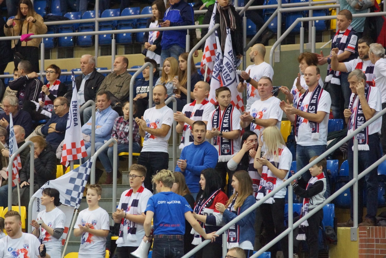 Kibice Energa MKS Kalisz podczas meczu z MMTS Kwidzyn w Pucharze Polski