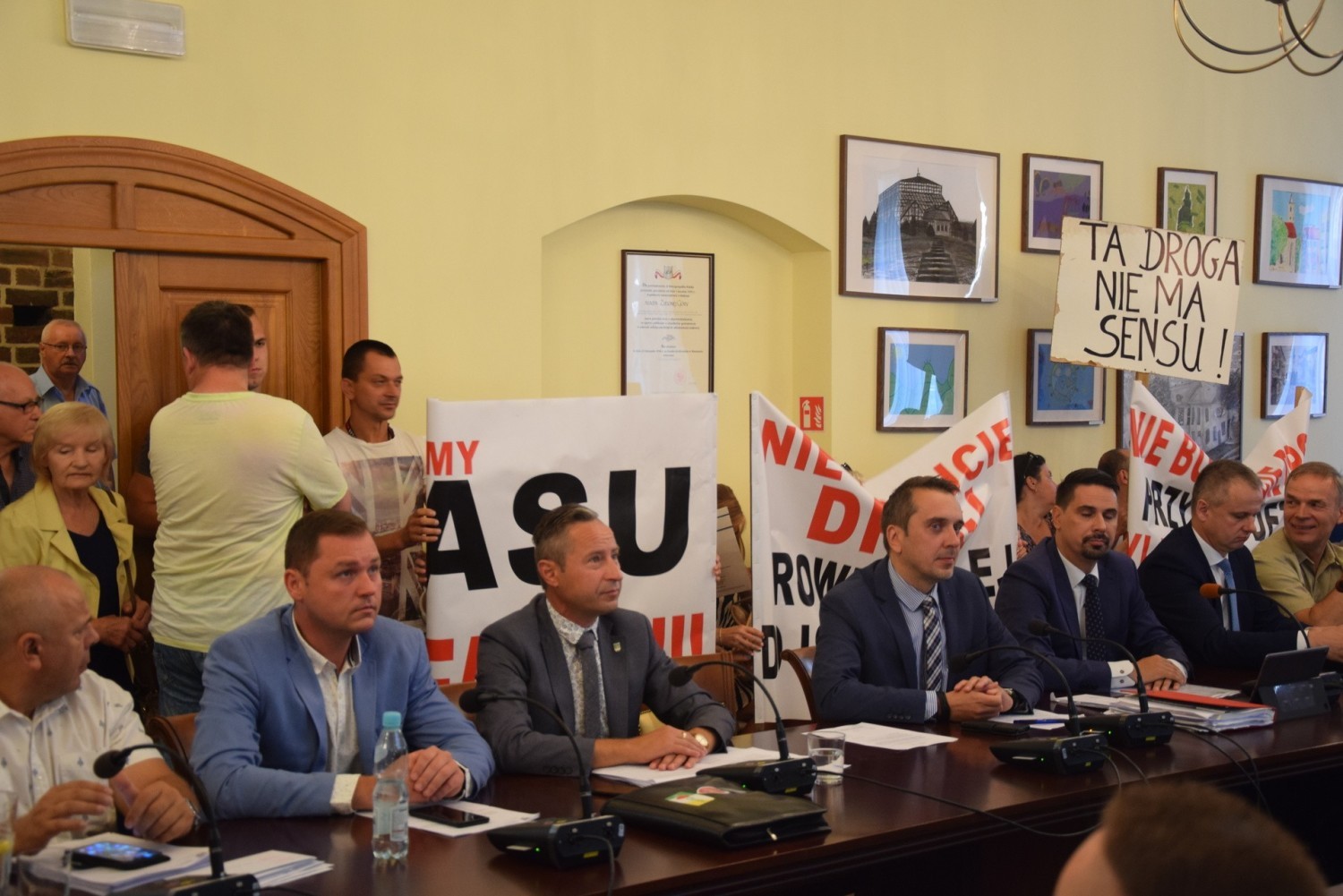 Protest mieszkańców w sprawie budowy tzw