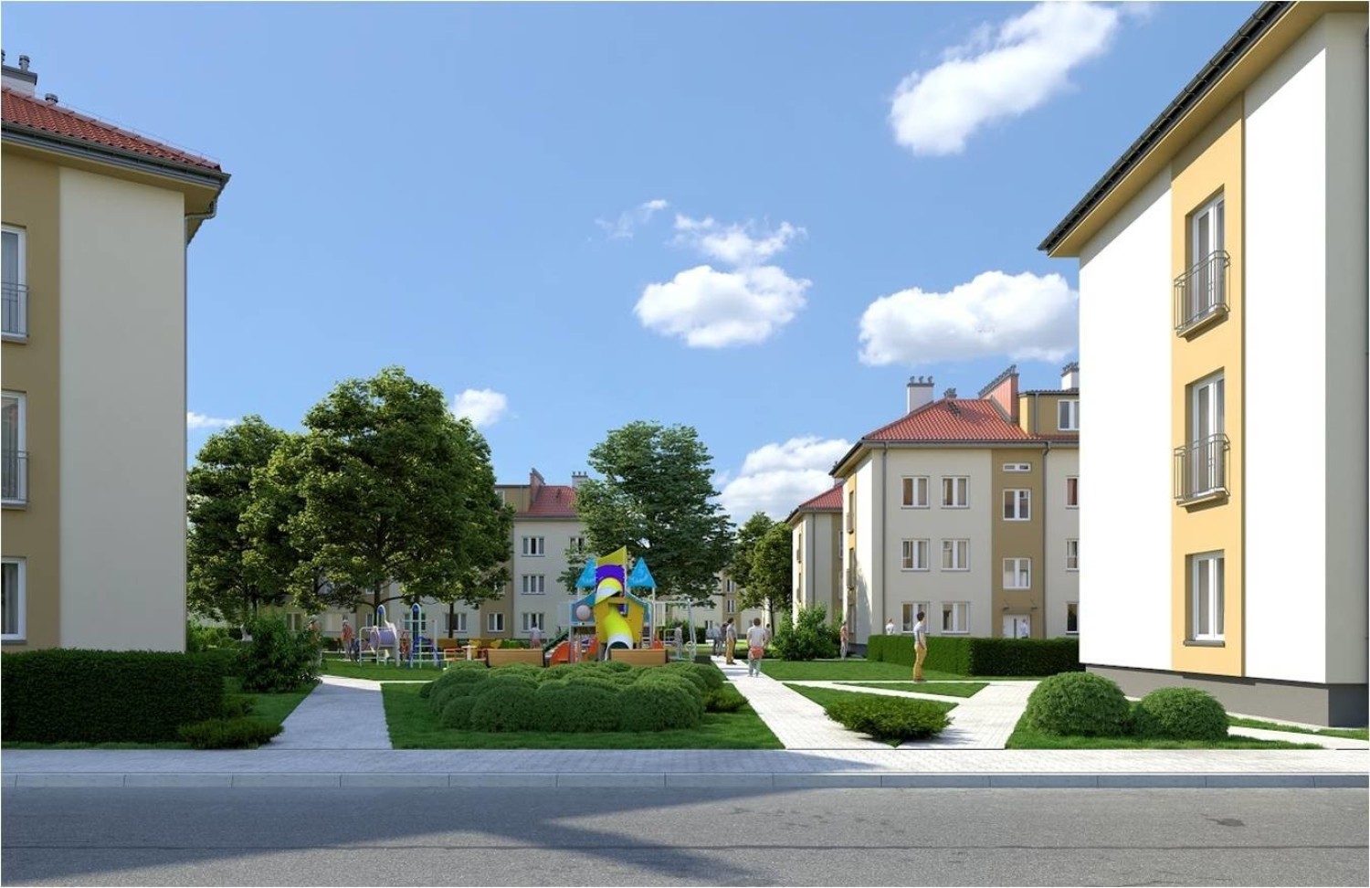 Tak dąbrowskie osiedle w rejonie ul. Mickiewicza i Krasińskiego ma wyglądać po wszystkich zaplanowanych pracach Zobacz kolejne zdjęcia/plansze. Przesuwaj zdjęcia w prawo - naciśnij strzałkę lub przycisk NASTĘPNE
