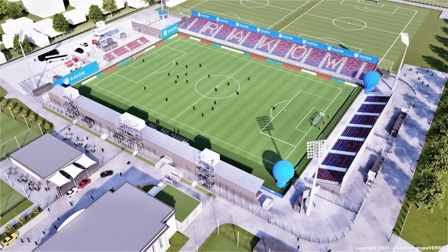 Tak na wizualizacjach prezentuje się stadion Rakowa Częstochowa