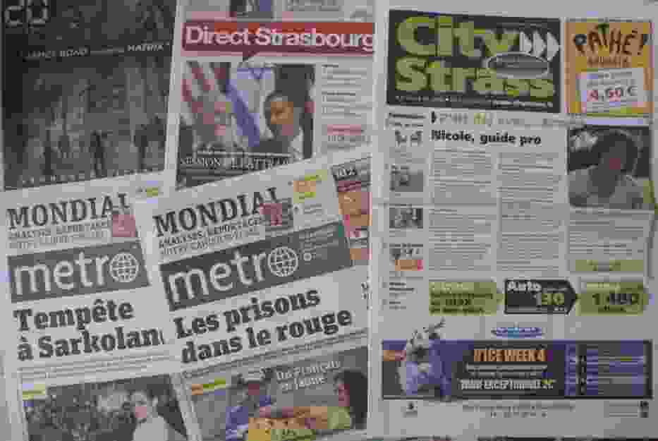 Gazety strasburskie nie zajmują się europejską polityką- przegląd pierwszych stron
