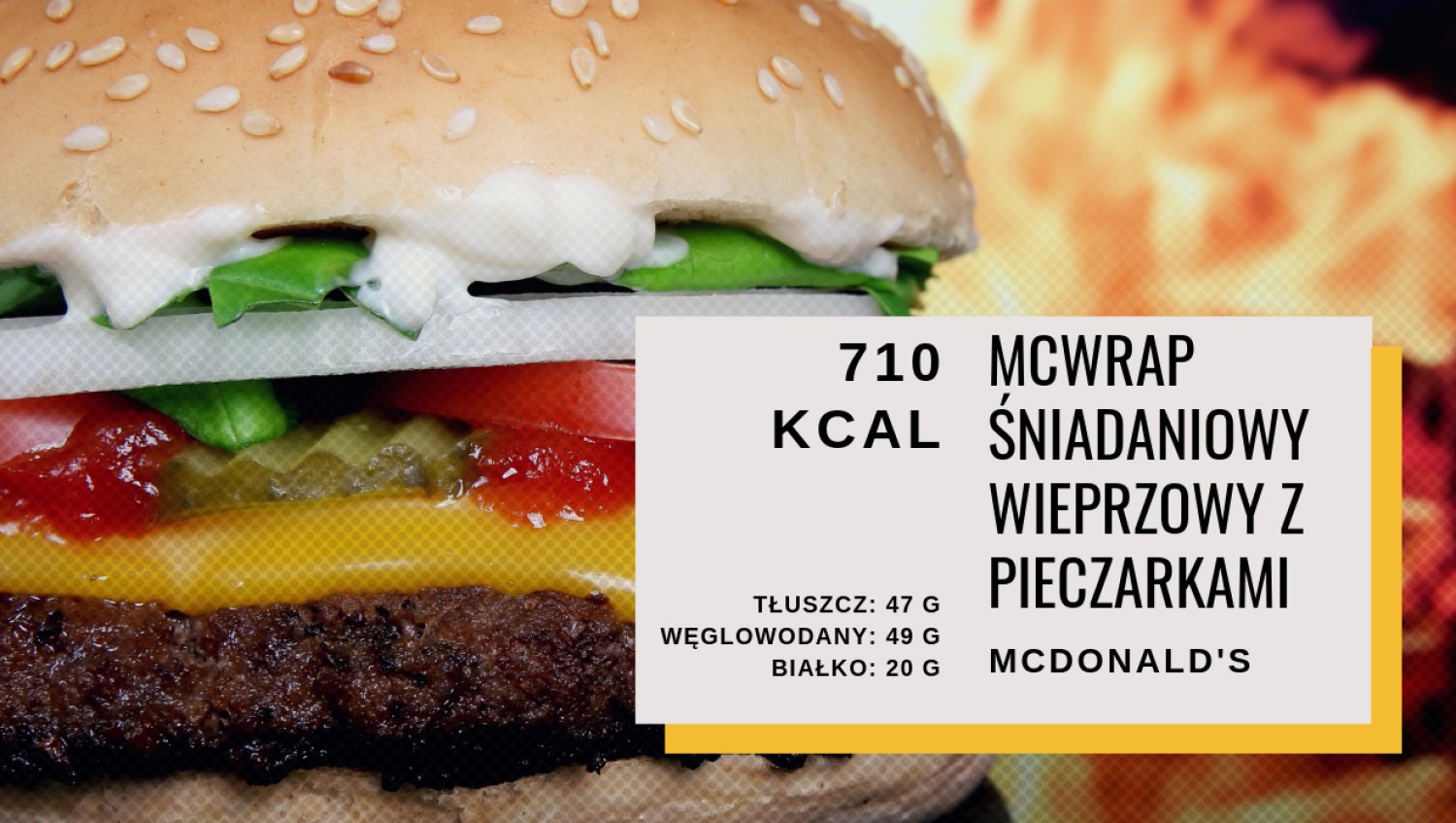McWrap Śniadaniowy - 710 kcal