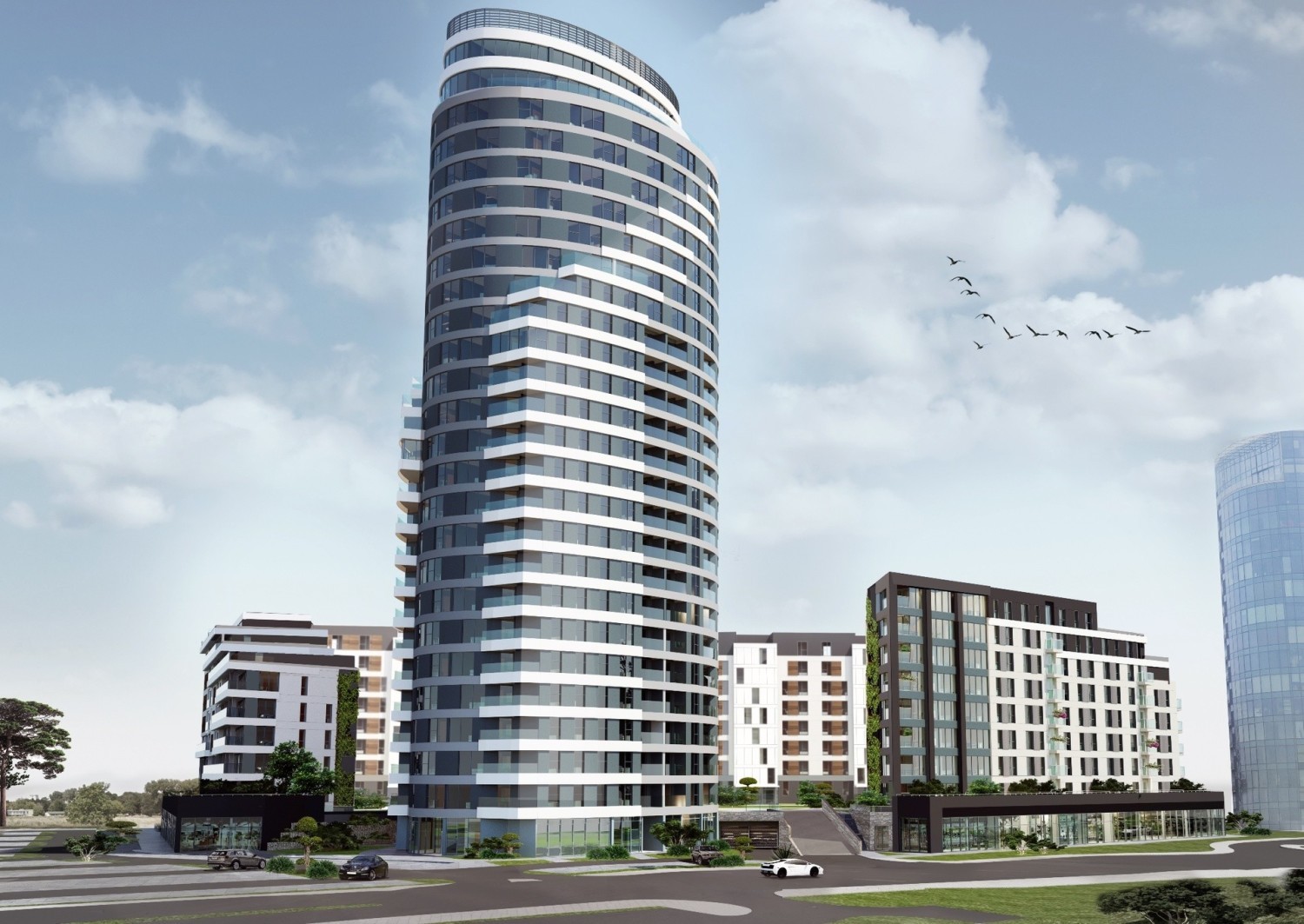 Capital Towers jest jednym z najbardziej okazałych kompleksów mieszkalnych w województwie