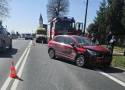 Wypadek na drodze krajowej nr 7 pod Krakowem. Zderzyły się dwa samochody