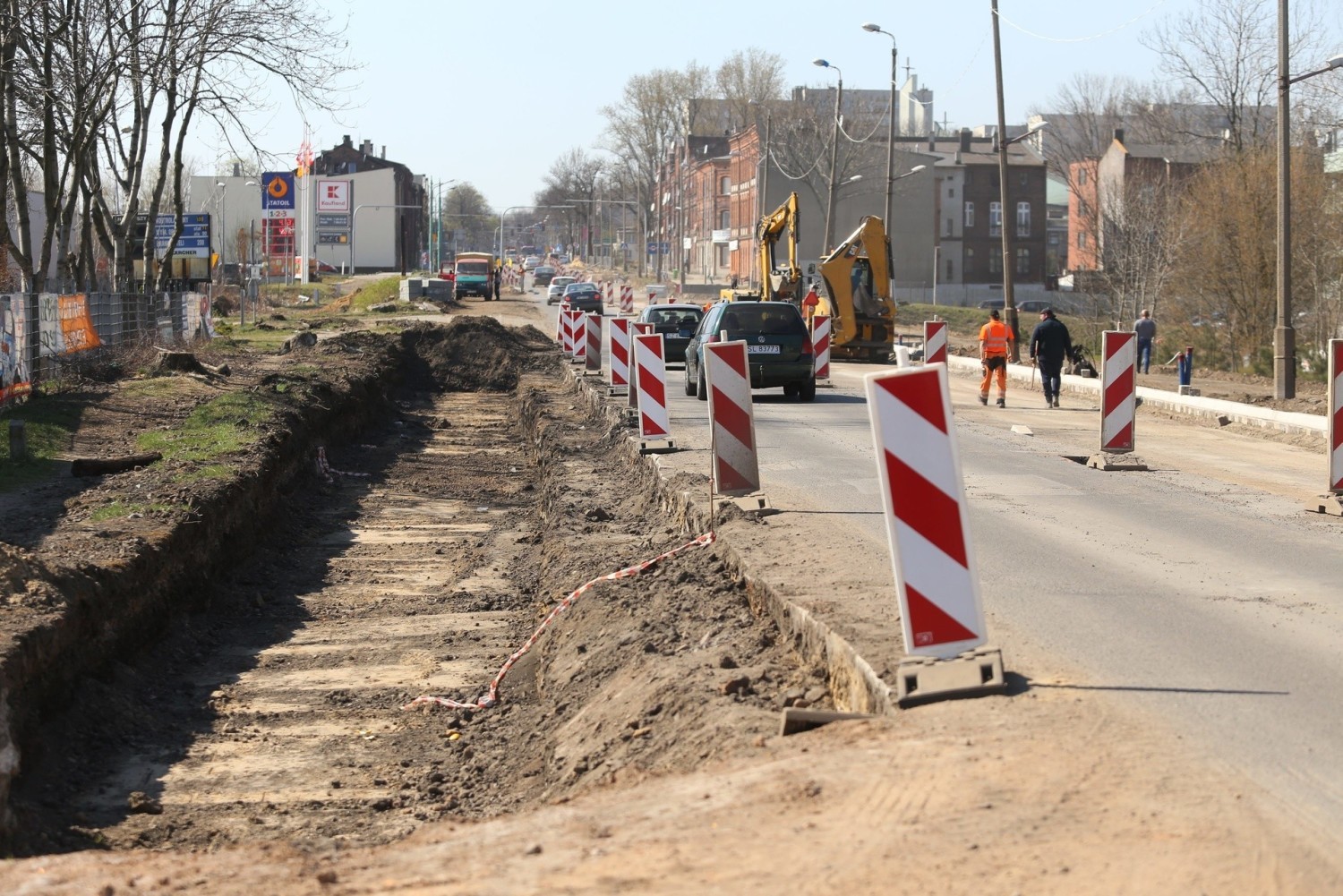 Trwa remont ulicy 3 Maja w Chorzowie