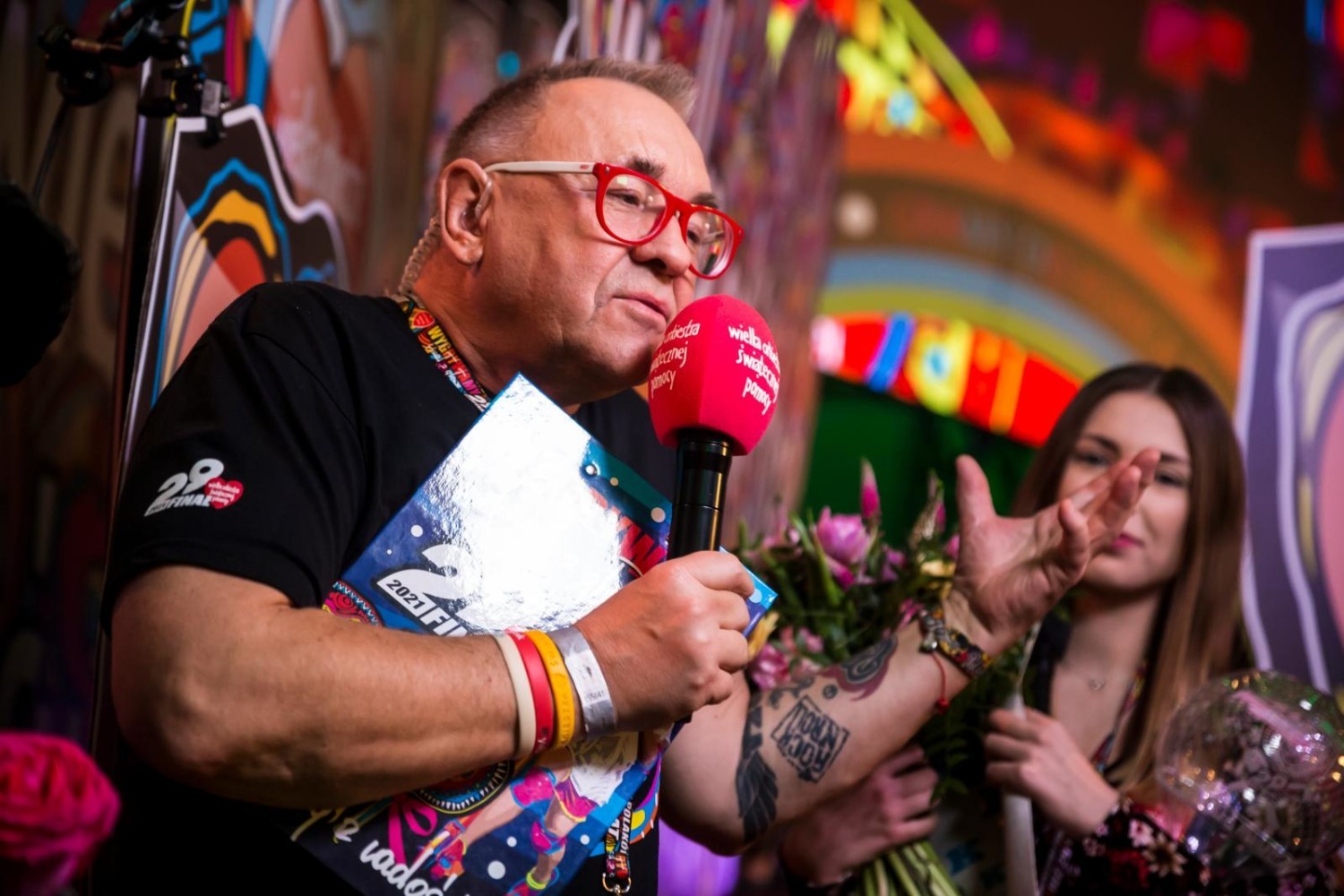 Jerzy Owsiak podczas 29. Finału WOŚP