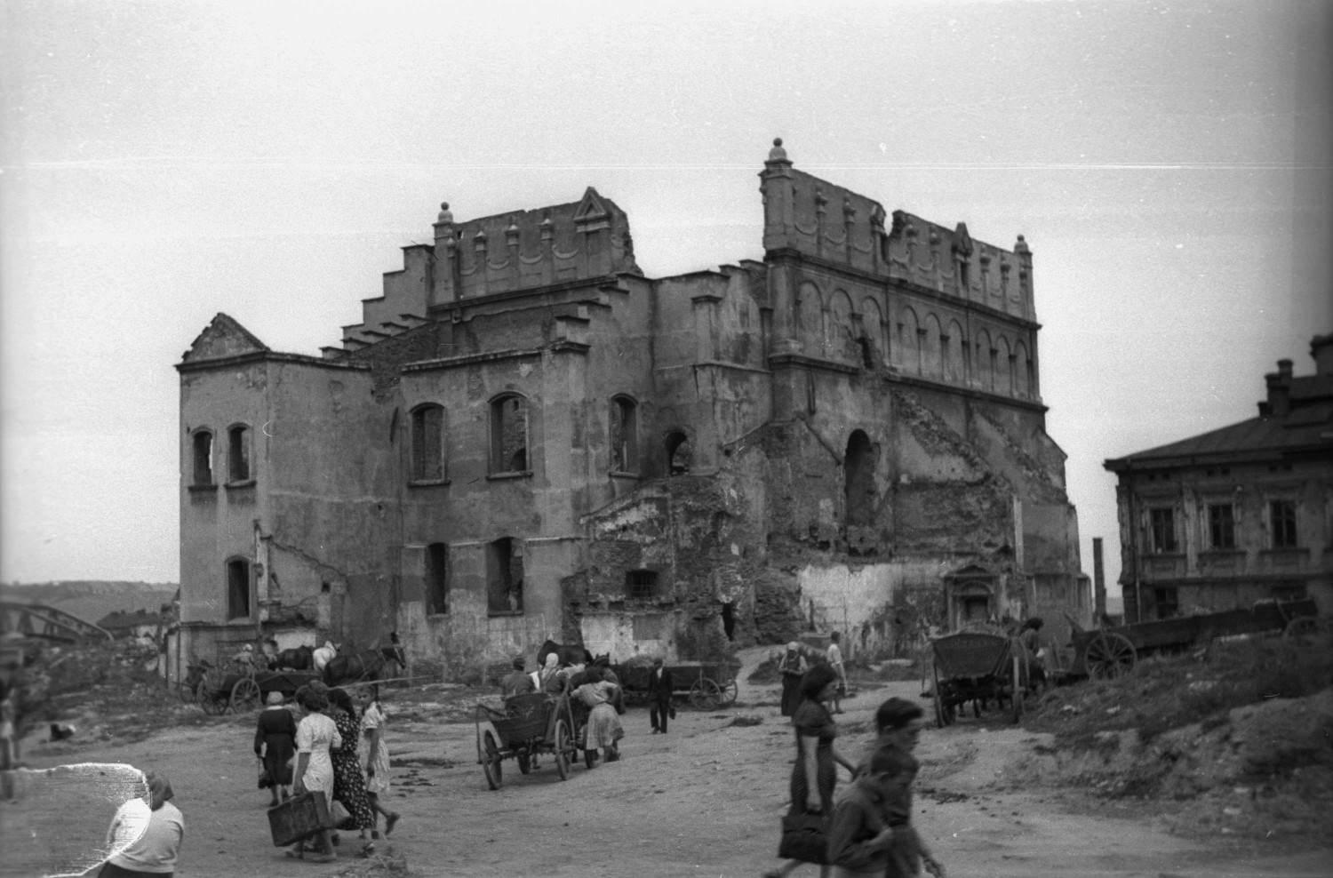 Ruiny Starej Synagogi w 1947 r