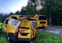 Wypadek samochodu w miejscowości Sobuczyna pod Częstochową – powodem duża prędkość