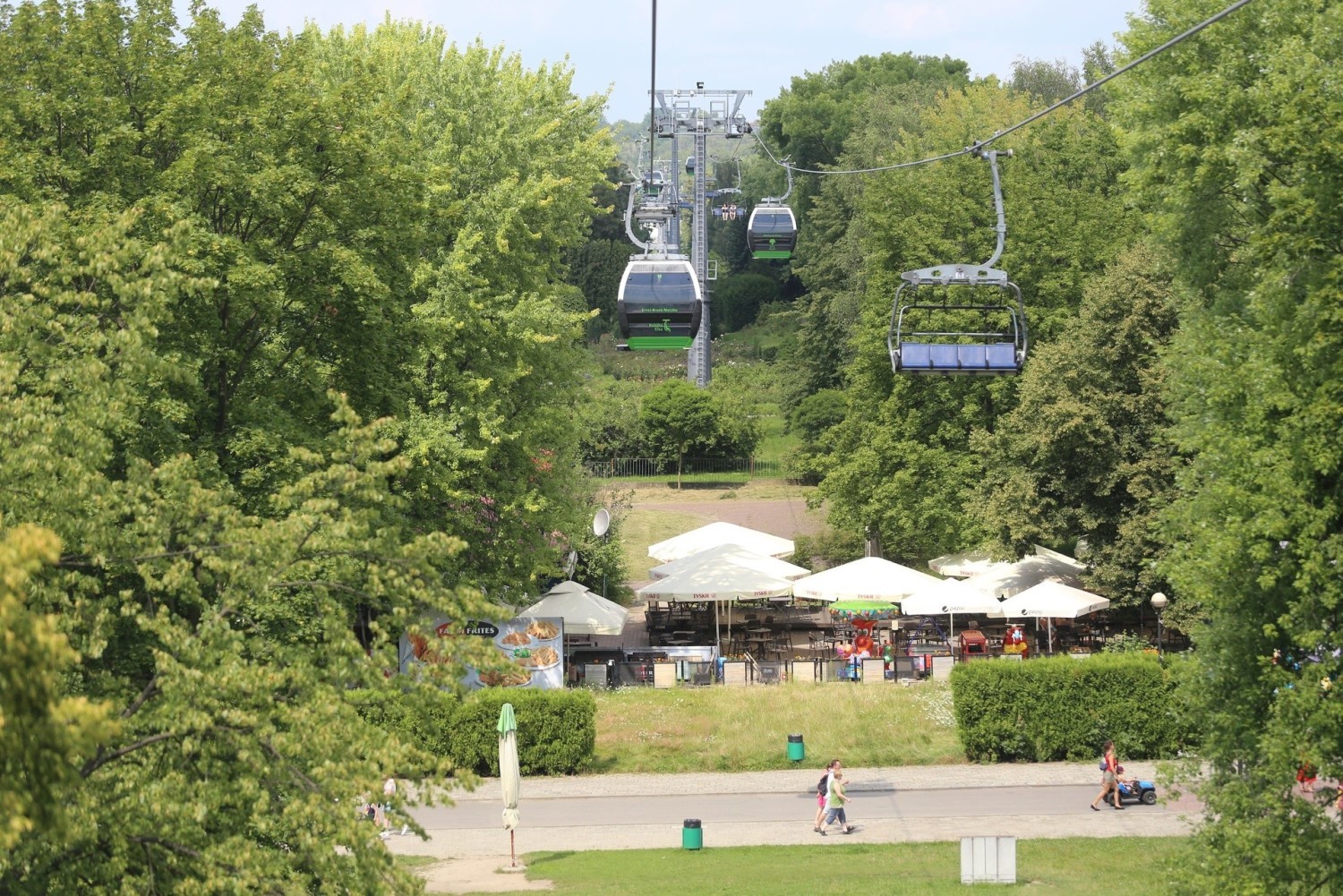 Parku Śląski widziany z perspektywy "Elki"