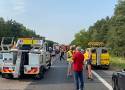 Dąbrowa Górnicza: Tragiczny wypadek na S1. Zderzyły się 4 pojazdy. Zginął 61-letni mężczyzna