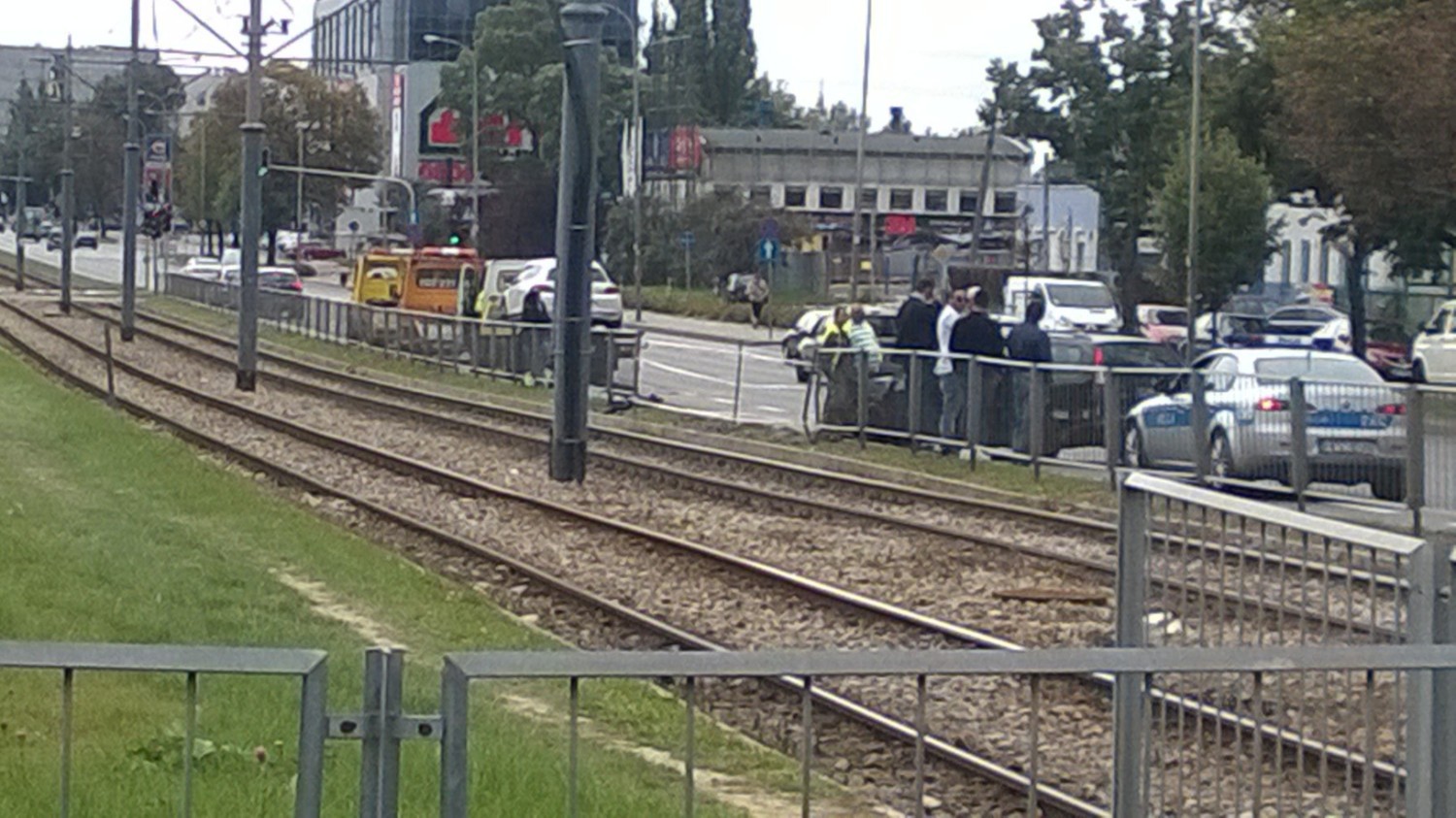 Wypadek na Grójeckiej, stłuczka 2 września 2014 na Ochocie