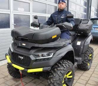 W Gdańsku policjanci będą jeździć... quadem. Nowy pojazd trafił do mundurowych