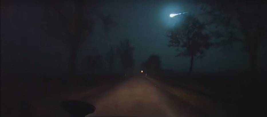 Meteor nad Polską. Kadr z nagrania internauty