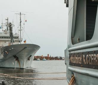Współpraca NATO na Bałtyku. Niemiecki okręt FGS Donau w Porcie Wojennym w Świnoujściu