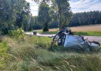 Tragiczny wypadek na trasie Barkowo - Bińcze. Nie żyje 62-letni mężczyzna