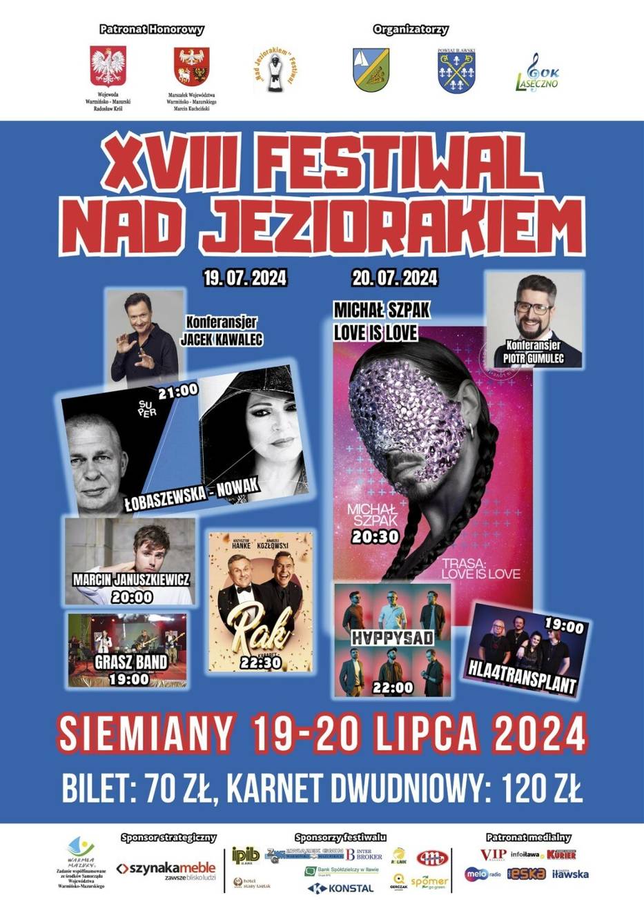 Plakat Festiwalu Nad Jeziorakiem 2024