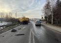 Zderzenie dwóch samochodów osobowych i ciężarówki w Gorzowie. Jedna osoba rana. Utrudnienia w ruchu 