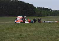 Wypadek pod Brodnicą. Paralotnia spadła z około 50 metrów