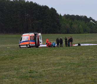 Wypadek pod Brodnicą. Paralotnia spadła z około 50 metrów