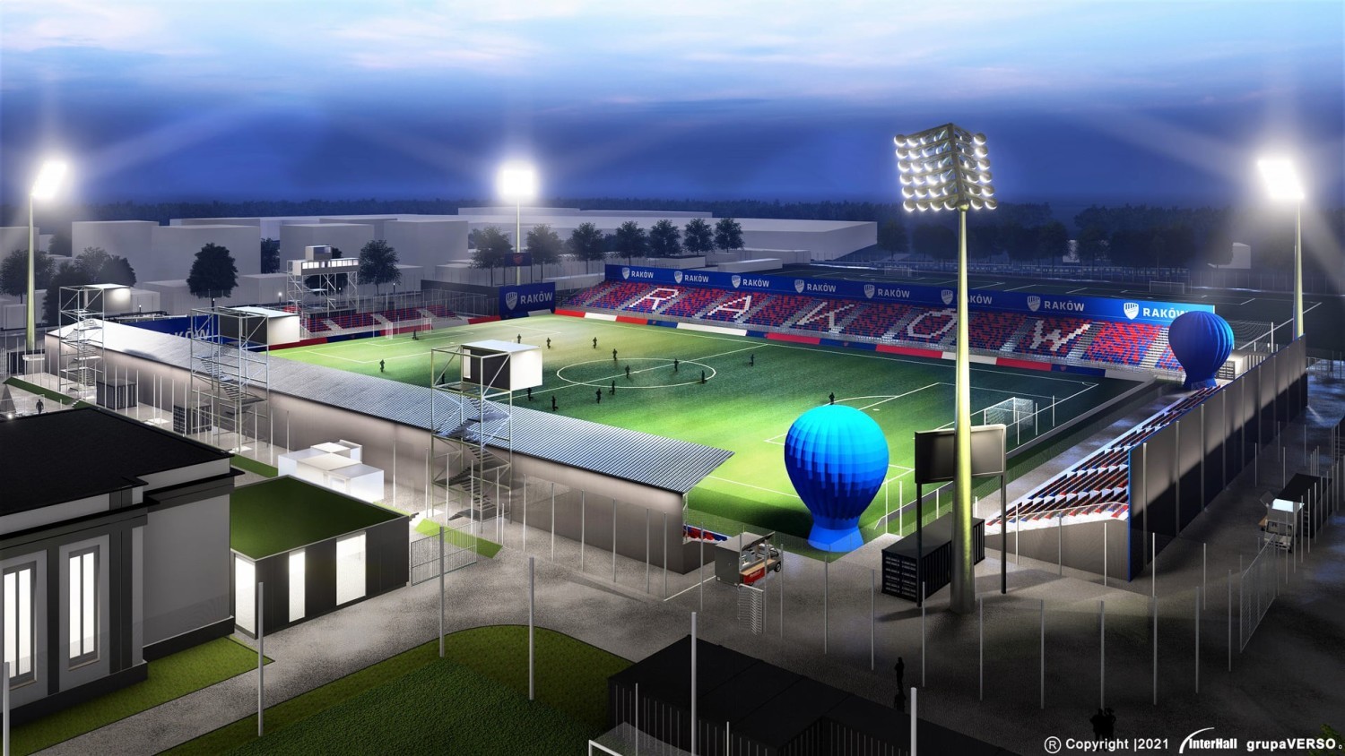 Tak na wizualizacjach prezentuje się stadion Rakowa Częstochowa