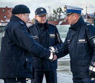 Uroczyste pożegnanie kierownika Posterunku Policji w Młynarach