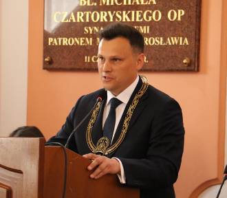 Marcin Nazarewicz, nowy burmistrz Jarosławia złożył uroczyste ślubowanie