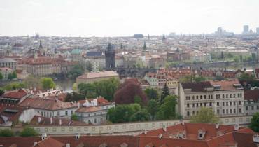 Czeska Praga. Panoramy pięknego europejskiego miasta 