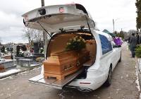 Pogrzeb 33 -letniego Piotra ze Zduńskiej Woli, ofiary zabójstwa w loftach w Łodzi