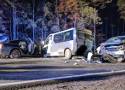 Deniski. Wypadek śmiertelny i siedem osób rannych na DK 19 na trasie Białystok - Bielsk Podlaski. Droga zablokowana, zorganizowano objazdy