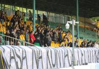 Zdjęcia kibiców GKS Katowice nie do końca zadowolonych z remisu 2:2 z Puszczą 