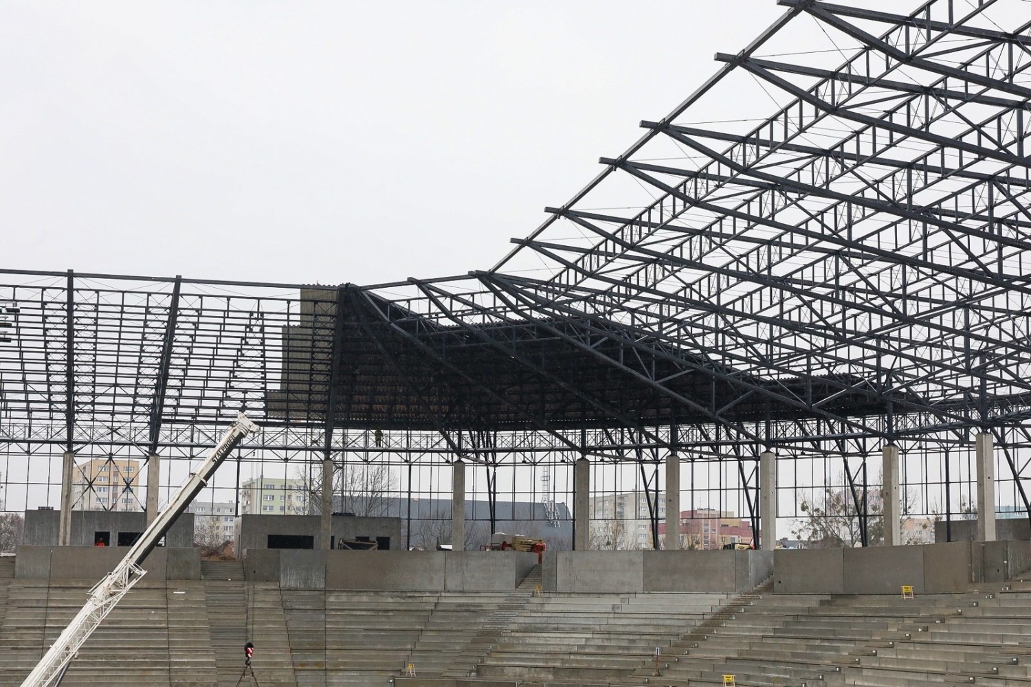 Budowa stadionu Pogoni Szczecin - 6 marca 2020 r