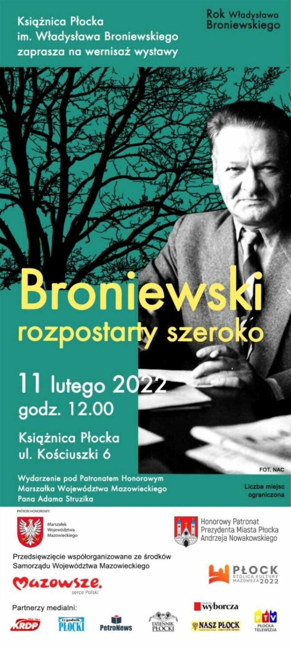Wystawa “Broniewski rozpostarty szeroko” w Książnicy Płockiej. Otwarcie już jutro