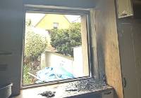 Pożar mieszkania w Wejherowie. Ogień ugasili... policjanci
