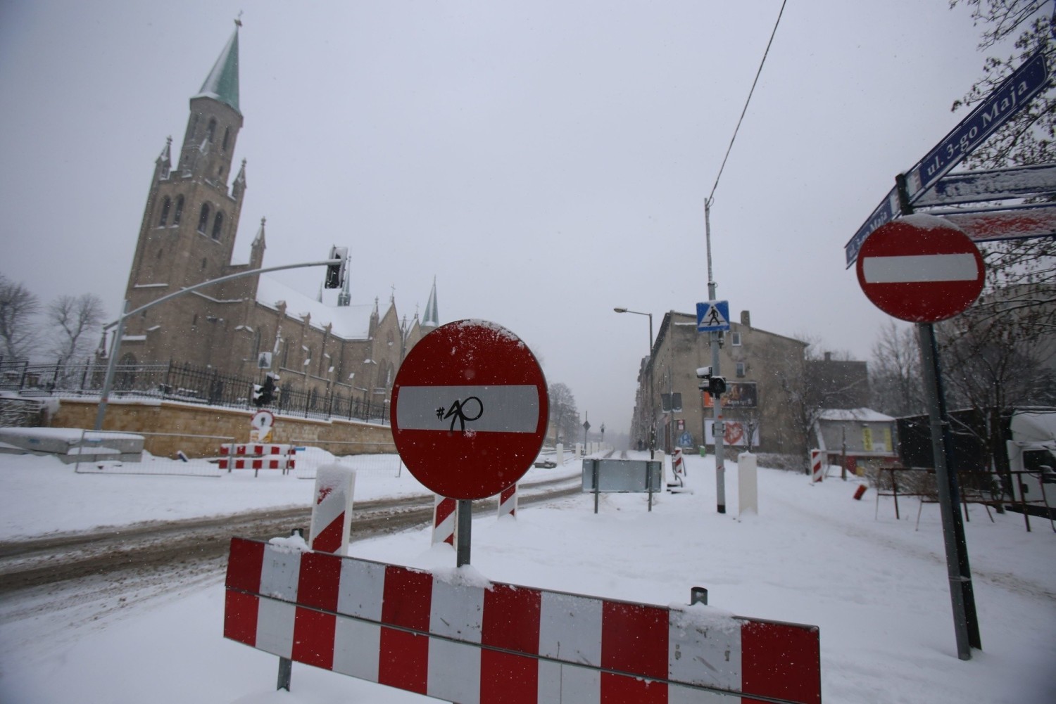 W Chorzowie trwa przebudowa ulicy 3 Maja