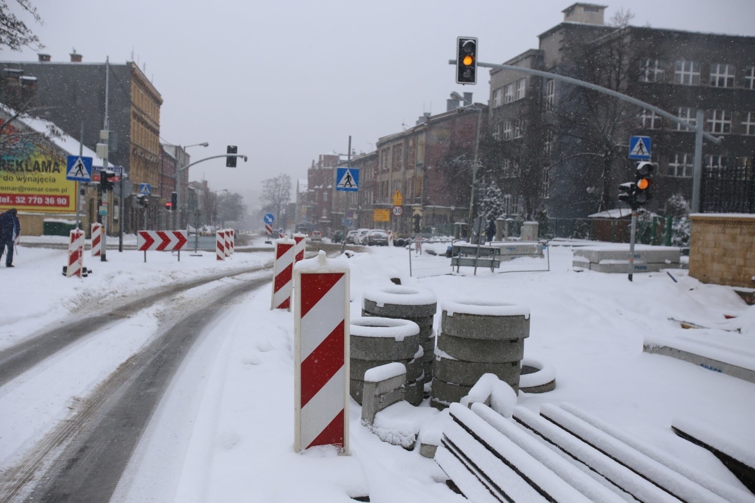 W Chorzowie trwa przebudowa ulicy 3 Maja