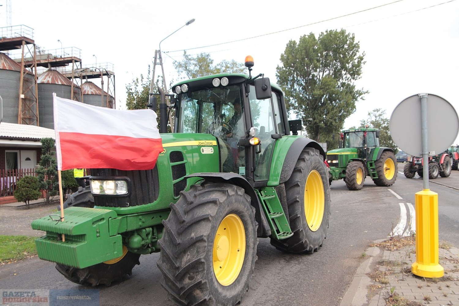 Protest rolników i blokada drogi krajowej 62, Osięciny, powiat Radziejów