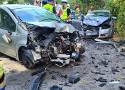 Wypadek na drodze Długobórz - Wądołki Borowe. Audi zderzyło się z renault. Dwie osoby w szpitalu. Kierowca audi był nietrzeźwy [ZDJĘCIA]