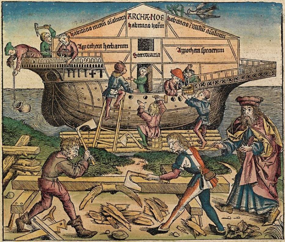 Budowa Arki, Kronika norymberska (1493 r)