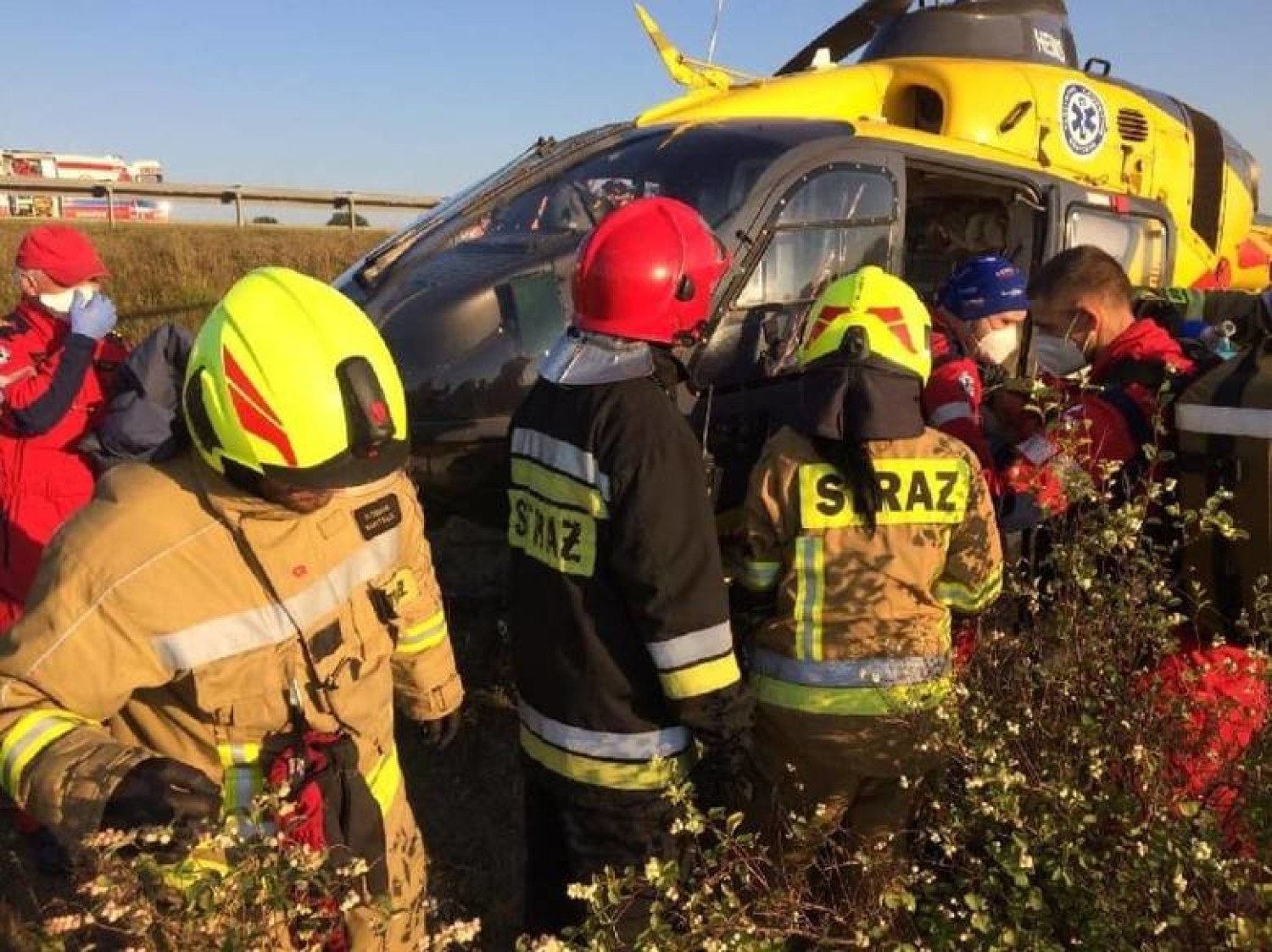 Wypadek autokaru z dziećmi na A1 koło Tczewa