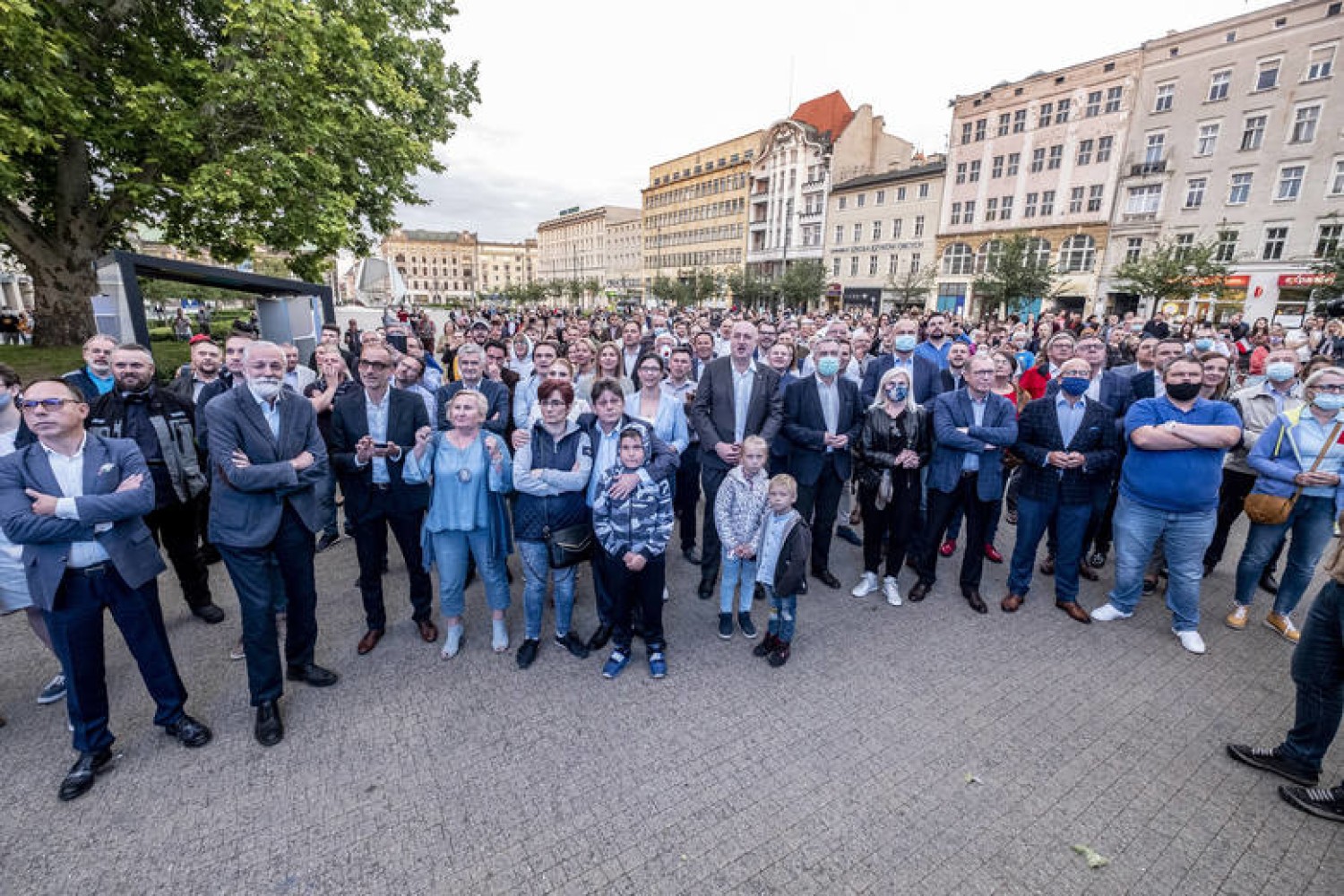 Wieczór wyborczy sympatyków Rafała Trzaskowskiego w Poznaniu