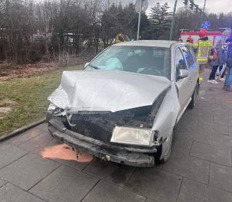 Wypadek w Mistrzejowicach. Kierowca był pijany